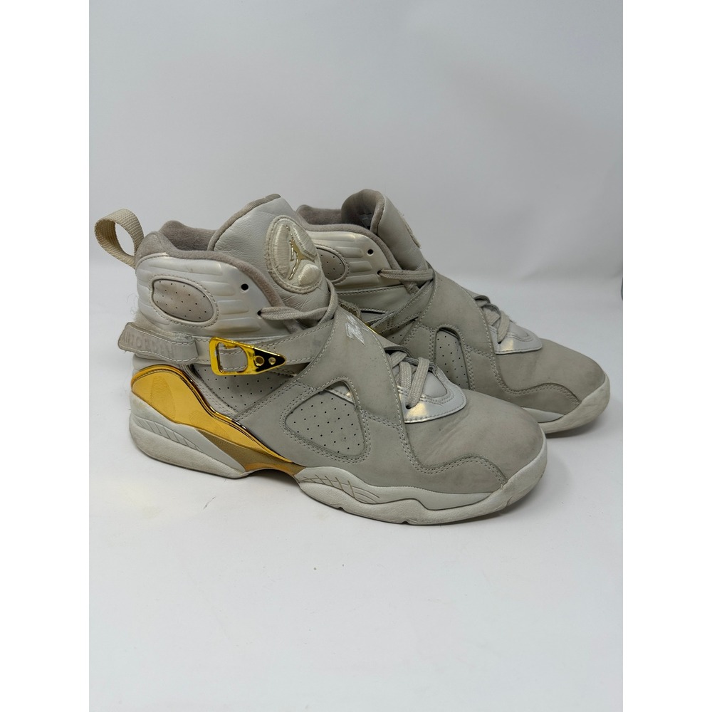 Jordan Air Jordan 8 Retro C&C Kids 6.5Y Grey Gold Championship 833378-030